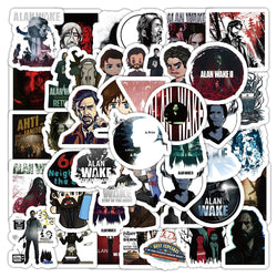 Alan Wake Stickers 10/30/54PCS Horror Game Decals for Laptop, Phone, Guitar, Bike, Skateboard (ONLINE ORDER ONLY)