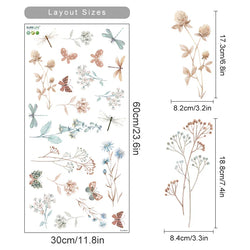 Boho Dragonfly Watercolor Nursery Wall Decals Vinyl Stickers Kids Room Decor (ONLINE ORDER ONLY)
