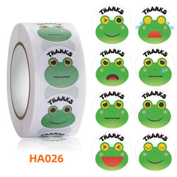 1inch/2.5cm Animal Good Job Cool Stickers Roll for Envelope Praise Reward Student Work Label Stationery Seal Lable (ONLINE ORDER ONLY)