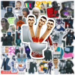 10/30/50/100PCS Funny Skibidi Toilet Stickers Graffiti Motorcycle Laptop Phone Notebook Waterproof Car Sticker Cartoon Decal Toy (ONLINE ORDER ONLY)