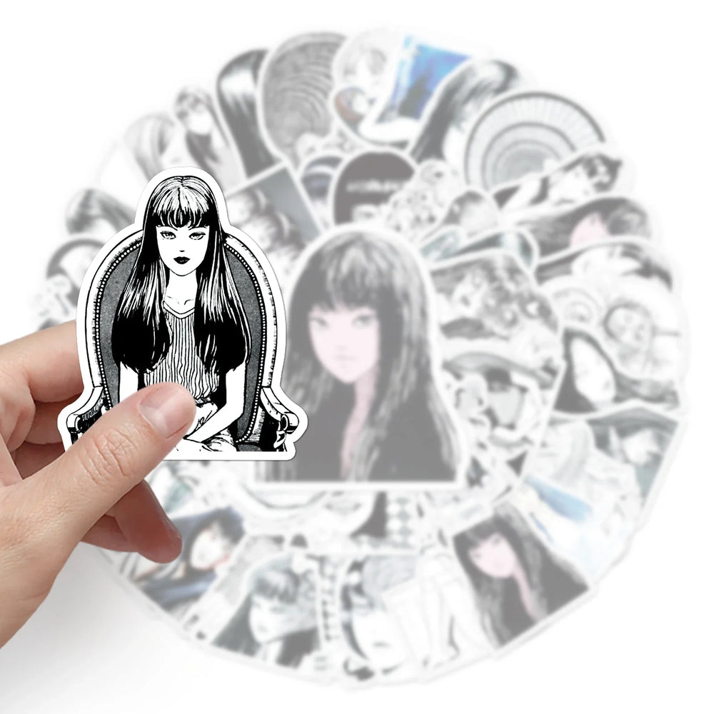 50Pcs Ugly Women Cartoon Waterproof Vinyl Stickers for Skateboard Snowboard (Online Order Only)