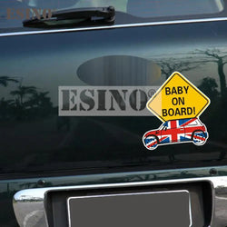 Car Styling Lovely Decorative Decal Baby On Board Creative Sticker for Mini Cooper Clubman Roadster Countryman Paceman Coupe jcw (Online Order Only)