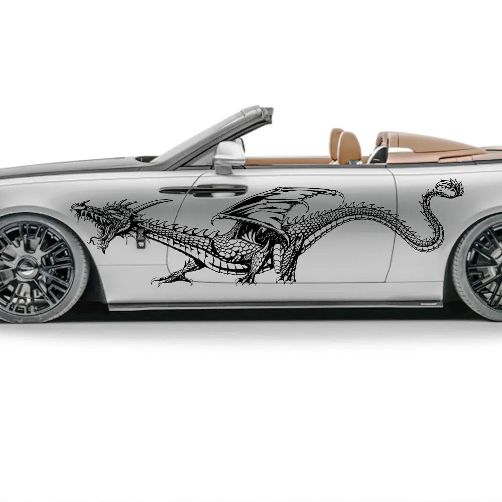 Anime Detachment Car Stickers Beasts And Dragons Picture Decoration Body  Movement Style Die Cutting Waterproof PVC Vinyl Decals (ONLINE ORDER ONLY)