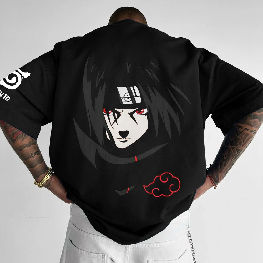 Itachi Akatsuki T-Shirt: Naruto Cotton Fitness Top (ONLINE ORDER ONLY)