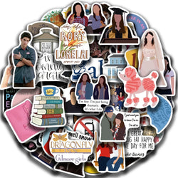 50PCS Gilmore Girls Stickers Decorative DIY For Car Skateboard Laptop Phone Luggage Creative Graffiti Waterproof Sticker Toys (ONLINE ORDER ONLY)