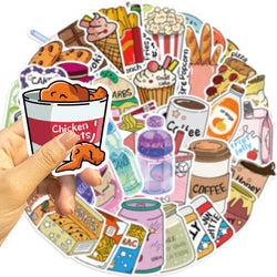 Snack Stickers Pack: Laptop, Phone, Guitar, Car, Bike, Skateboard Decals (ONLINE ORDER ONLY)
