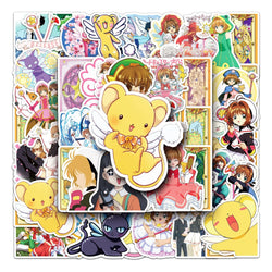 50Pcs Cute Cartoon Waterproof Vinyl Stickers for Skateboard Snowboard Decals (ONLINE ORDER ONLY)