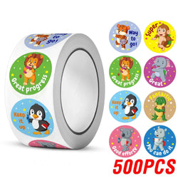 100-500pcs Reward stickers for Students Encourage Labels Scrapbooks Sticker for School Teacher Supplies Cute Self Adhesive Label (Online Order Only)