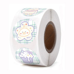 100-500pcs Round Cartoon Toys Animal stickers for kids Teacher Reward Encourage Sticker Office Stationery for Children 1inch (ONLINE ORDER ONLY)