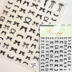 Black Cat Kitten Glasses Camera Timepiece Shoe Notebook Vase Pen Teapot Bowknot Item Adhesive Nail Art Stickers Manicure Decals (Online Order Only)