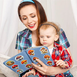 10/30/50PCS Terror Mushroom PVC Sticky Sticker Aesthetic Chidlren's Stationery Decoration Scrapbooking Hand Accounting Supplies (ONLINE ORDER ONLY)