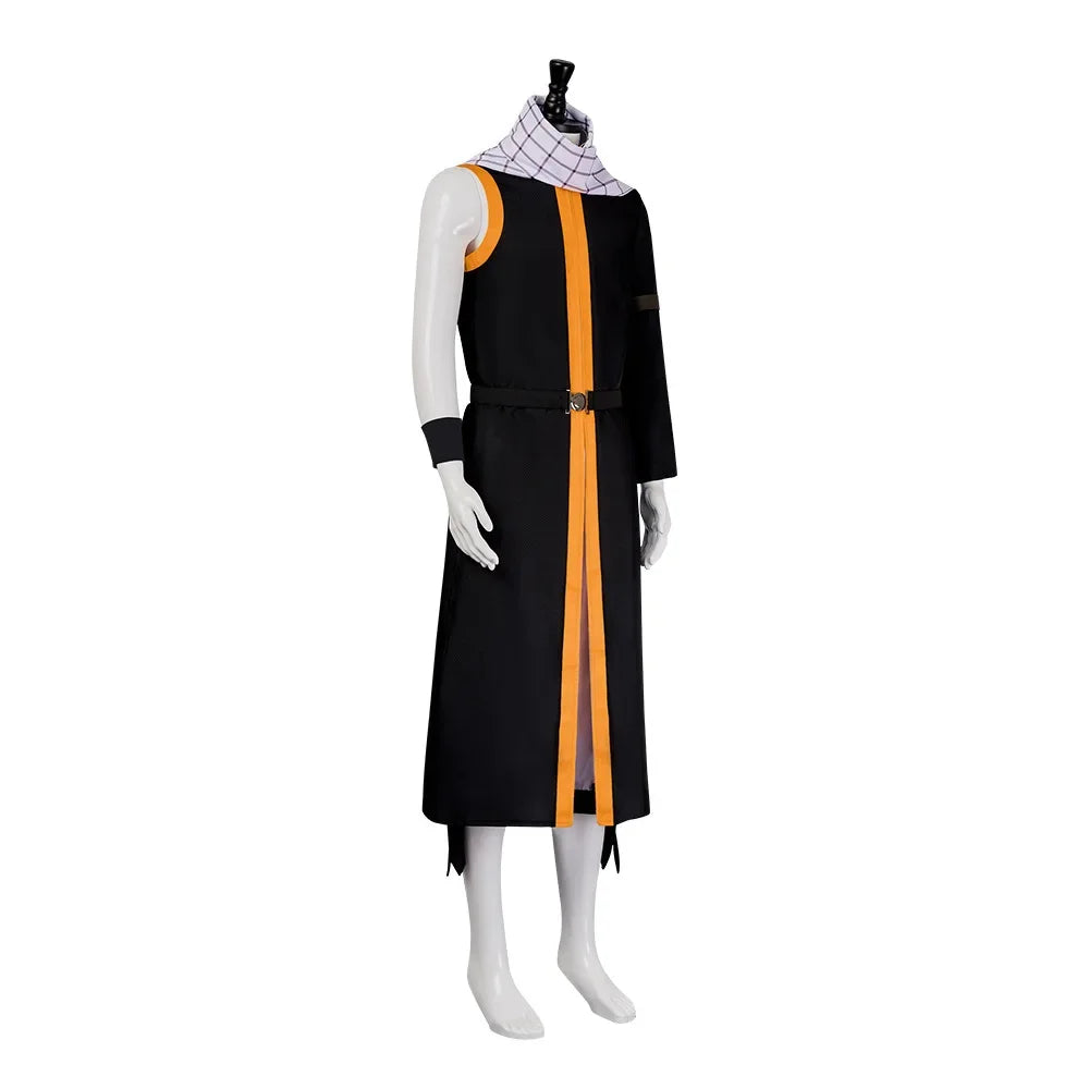 Natsu Dragneel Fairy Tail Cosplay Costume Blue Black