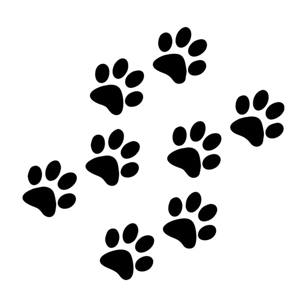 Car Stickers Cat Paw PrintSticker on Car 3D Carbon Fiber VinvMotorcycles Decoration Stickers and Decals (ONLINE ORDER ONLY)