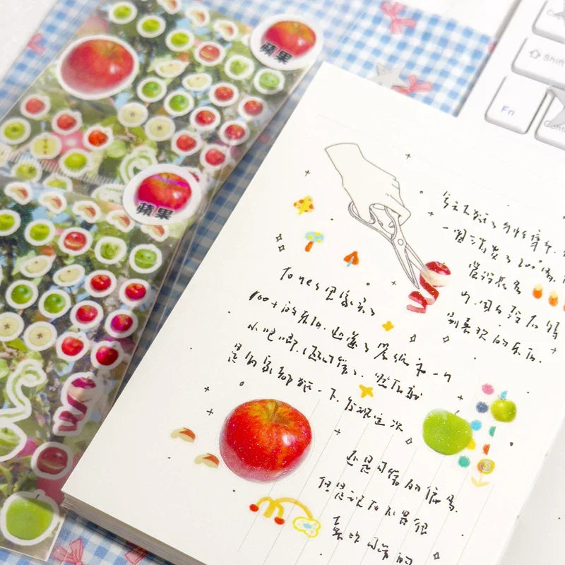 Y2K Japanese Sticker 8 Style Glitter Cute Sticker Phone Case Notebook Scrapbooking DIY Decorative Stickers Collage Material (ONLINE ORDER ONLY)