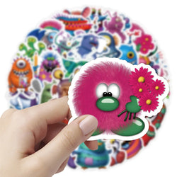 10/50Pcs Little Monster Stickers For Notebooks Stationery Kscraft Vintage Cute Sticker Craft Supplies Scrapbooking Material (Online Order Only)