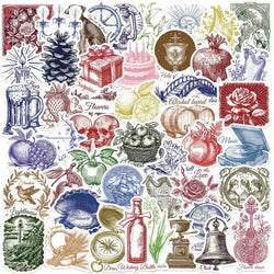 Vintage Cartoon Stickers: 10/30/50pcs DIY Notebook Luggage Laptop Decals (Online Order Only)