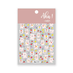 Japanese Style Little Daisy 3D Nail Stickers Summer White Florals Petals Flowers Back Glue Decals Cute Five Petals Manicure Tips (ONLINE ORDER ONLY)