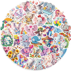 Cartoon Elephant Graffiti Stickers for Suitcase, Skateboard, Laptop, Luggage, Phone (ONLINE ORDER ONLY)