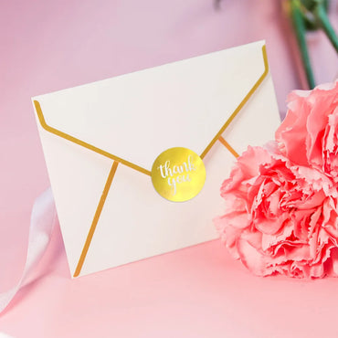 100-500pcs Color Thank You Stickers Bake Decoration Sticker Wedding Birthday Party Gift Wrapper Sealing Labels (ONLINE ORDER ONLY)