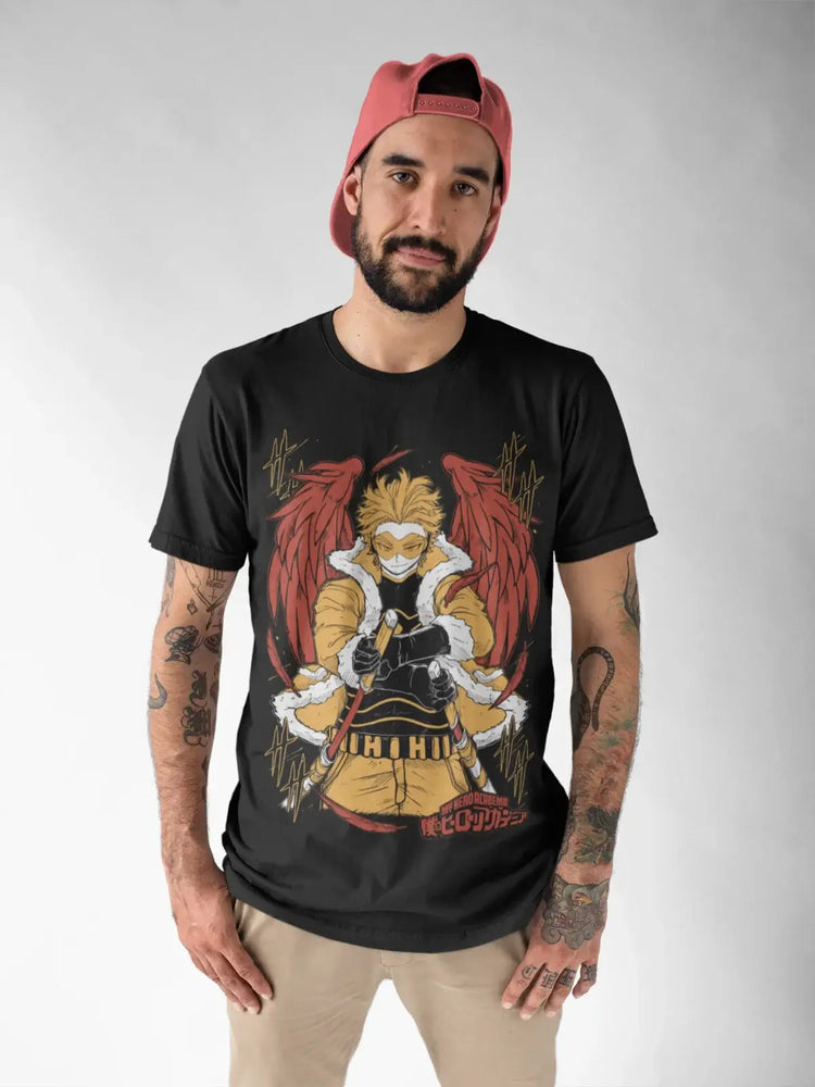 Wing Hero Hawks T-Shirt: Keigo Takami Anime Manga Top (ONLINE ORDER ONLY)