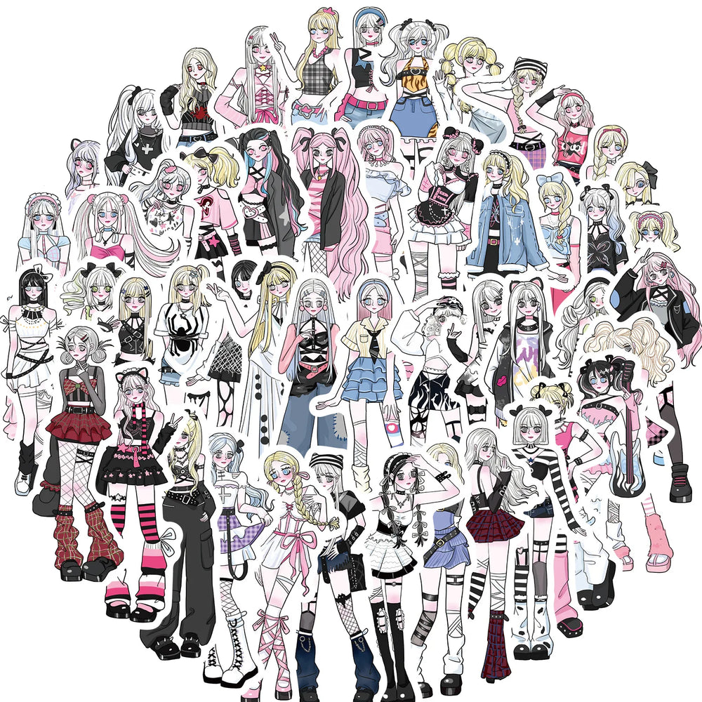 10/30/50PCS INS Spicy Girl Cartoon Stickers Sexy Girl Graffiti Laptop Phone Guitar Bike Skateboard Scrapbook Waterproof Decals (ONLINE ORDER ONLY)