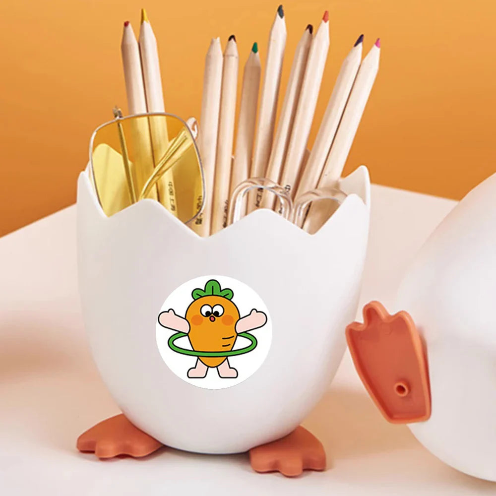 100-500pcs Cute Cartoon Stickers Children's Stickers Kindergarten Inspirational Little Red Flower Reward Roll Stickers (ONLINE ORDER ONLY)