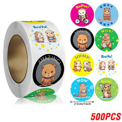 100-500pcs Children's Cute Animal Reward Stickers For School Teacher Supplies Gift Decoration Label Stationery Stickers (ONLINE ORDER ONLY)