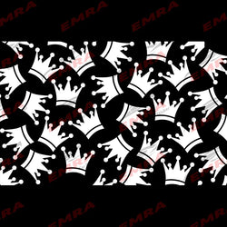 Fashion Crown Car Sticker for Triangular Window Decoration Universal All Vehicles External Accessories Waterproof Vinyl Decals (ONLINE ORDER ONLY)