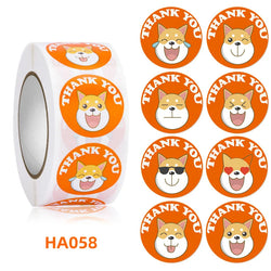 1inch/2.5cm Animal Good Job Cool Stickers Roll for Envelope Praise Reward Student Work Label Stationery Seal Lable (ONLINE ORDER ONLY)