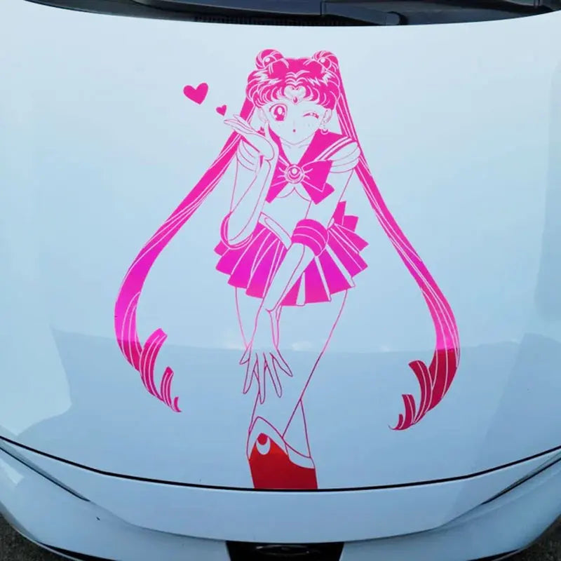 Anime Sticker For Car Sticker Maiden Whole Body Decoration External Accessories Waterproof  PVC Vinyl Decals (ONLINE ORDER ONLY)