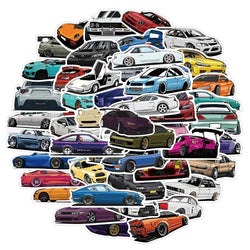JDM Racing Car Stickers Decals for Suitcase Skateboard Laptop Luggage Phone (ONLINE ORDER ONLY)