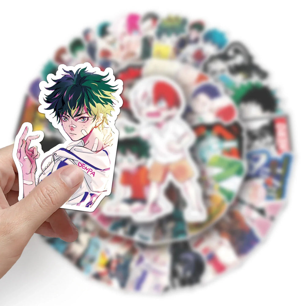 50Pcs Superpower Cartoon Waterproof Vinyl Stickers for Skateboard Snowboard Decals (Online Order Only)