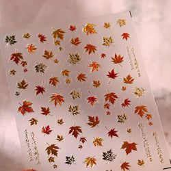 Christmas Gift Box Package Nail Stickers 5D Hot Stamping Shiny Aurora Christmas Tree Nail Stickers (Online Order Only)