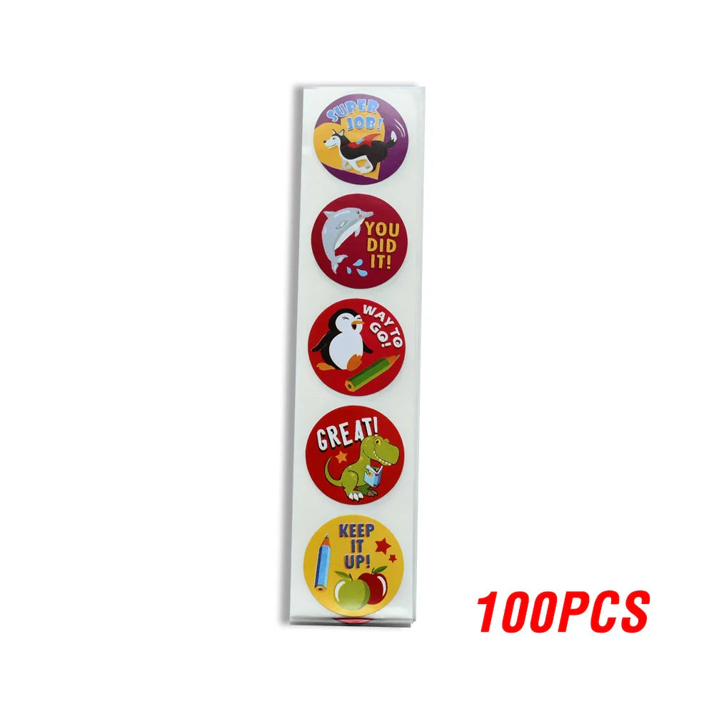 100-500pcs Animal Sticker School Teacher Student Cartoon Sticker Sealing Label Christmas Gift Scrapbook Stationery Sticker (ONLINE ORDER ONLY)