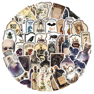 Dark Aesthetic Graffiti Stickers for Suitcase, Skateboard, Laptop, Luggage, Phone - 10/30/50PCS (ONLINE ORDER ONLY)