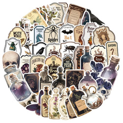 Dark Aesthetic Graffiti Stickers for Suitcase, Skateboard, Laptop, Luggage, Phone - 10/30/50PCS (Online Order Only)