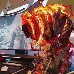 Luffy Gear 3 Figure: Red Roc LED Anime Statue