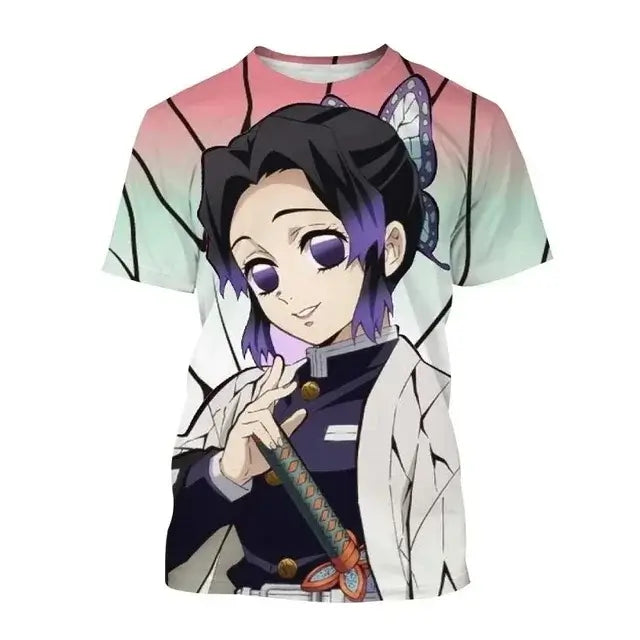 Demon Slayer Nezuko Shinobu T-shirt 3D Fashion Print (ONLINE ORDER ONLY)