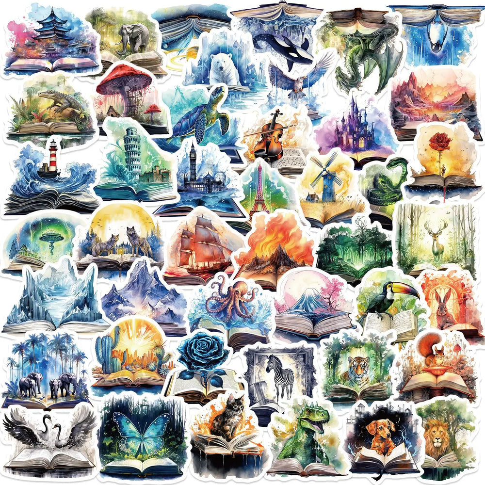 Magic Animal Cartoon Stickers for Phone Laptop Luggage Skateboard Toy (ONLINE ORDER ONLY)