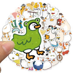 50PCS Mixed Cartoon Cute Duck Stickers Animals DIY Helmet Skateboard Laptop Motorcycle Graffiti Sticker Decals Kids Toy (ONLINE ORDER ONLY)