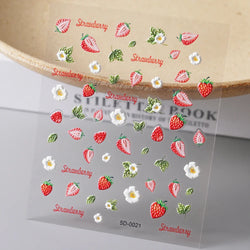 1Sheet Valentine's Day Decals 5D Nail Art Stickers Heart Self-Adhesive Slider Love Letters DIY Manicure Accessories "Dopamine" % (ONLINE ORDER ONLY)