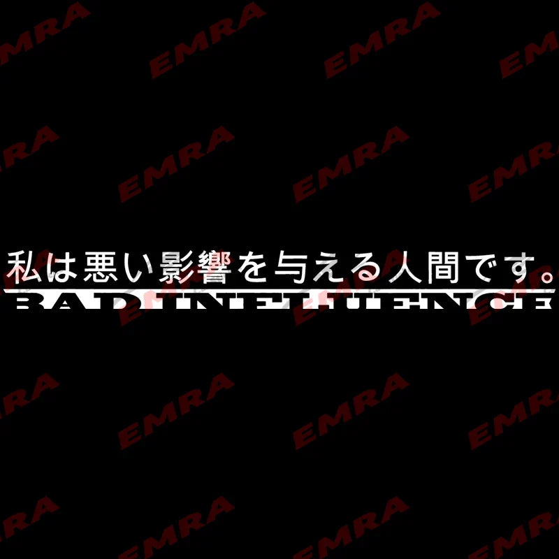 Japanese Anime for Car Sticker Decoration Windshield Banner Decal JDM Sticker External Accessories Waterproof Vinyl Decals (ONLINE ORDER ONLY)