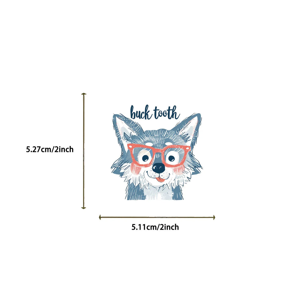 50PCS Cute Cartoon Animal Interjections Stickers DIY Phone Guitar Laptop Notebook Suitcase Cup Waterproof Sticker Kids Toy (ONLINE ORDER ONLY)