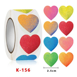 100-500 Heart Shape Of Red Stickers Seal Labels Stickers Scrapbooking For Package And Wedding Gift Decoration Stationery sticker (ONLINE ORDER ONLY)