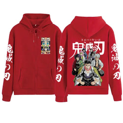 Demon Slayer Zipper Hoodie 2025 Harajuku Sweatshirt (ONLINE ORDER ONLY)