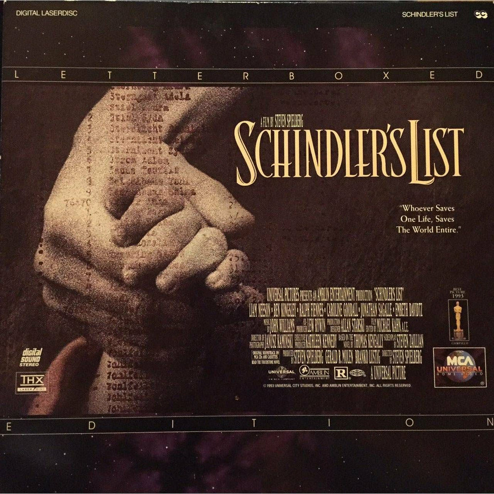 Schindler's List - Laserdisc (Online Order Only)