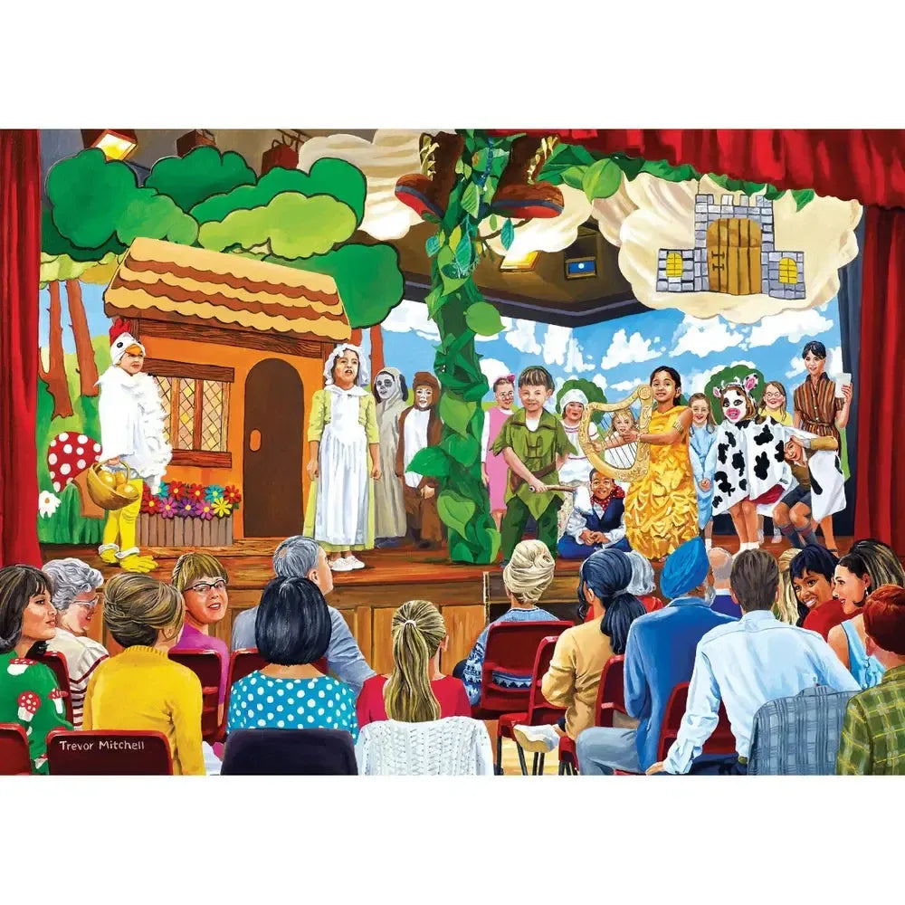 School Days Set of 4 500 Piece Jigsaw Puzzles Gibsons (ONLINE ORDER ONLY)
