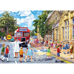School Days Set of 4 500 Piece Jigsaw Puzzles Gibsons (ONLINE ORDER ONLY)