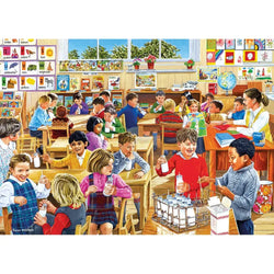 School Days Set of 4 500 Piece Jigsaw Puzzles Gibsons (ONLINE ORDER ONLY)