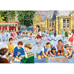 School Days Set of 4 500 Piece Jigsaw Puzzles Gibsons (ONLINE ORDER ONLY)